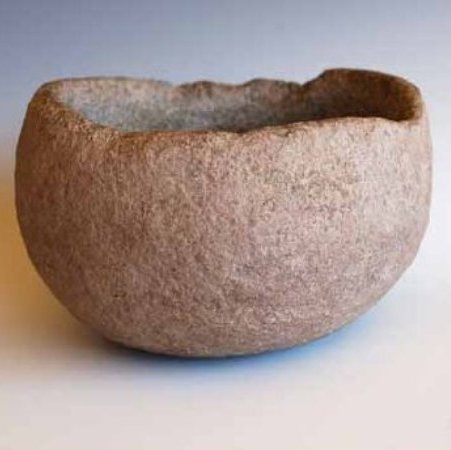 Heavy stone bowl found by Geoffrey Wingfield