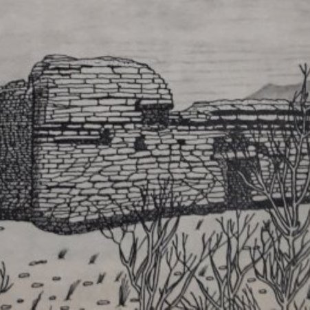 Sketch of Guevavi Mission ruins