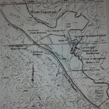 Map of Guevavi Ranch and Mission Ruins