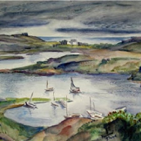 Oil landscape 1930s
